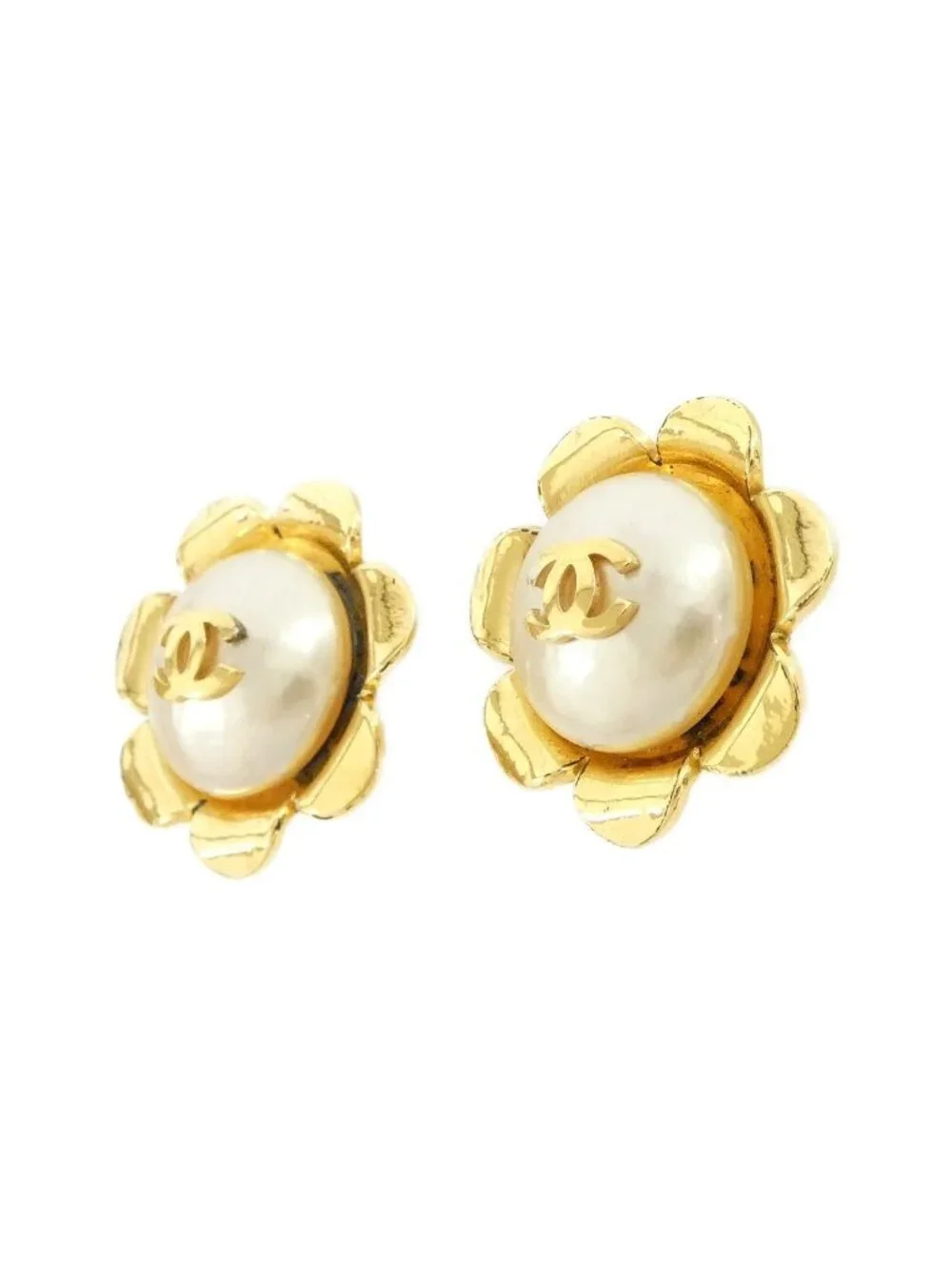 Chanel Vintage Earrings Gold